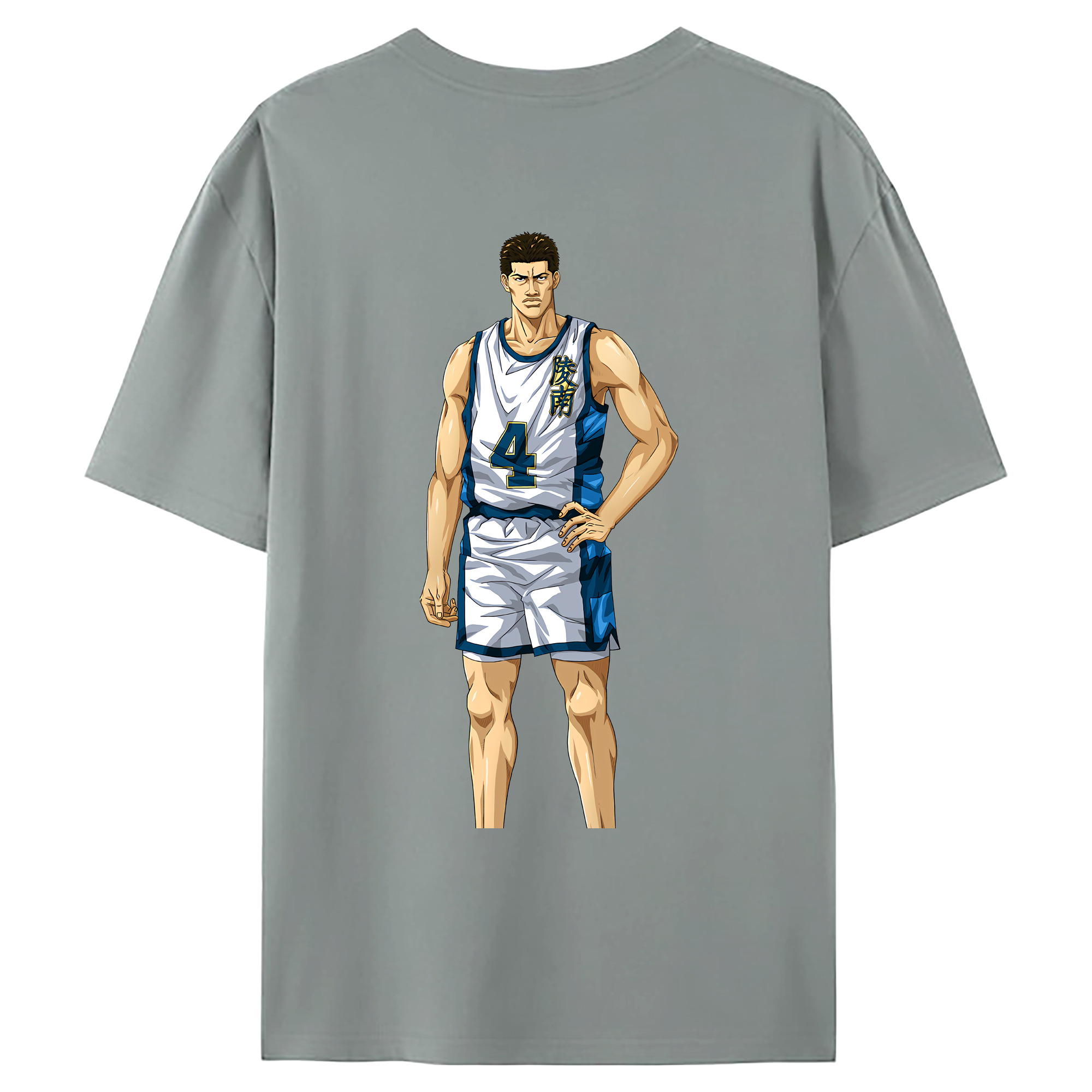 （画像用） SLAM DUNK／スラムダンク 綿100％ メンズ半袖Tシャツ（バックプリント） 通気性
